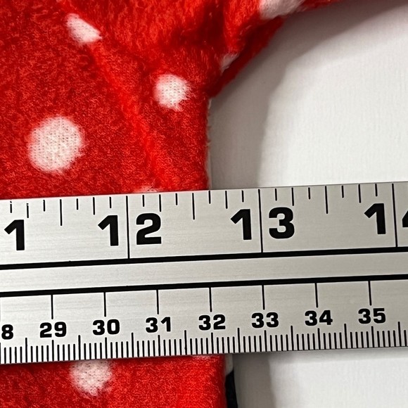 DISNEY Junior Minnie Mouse Pajama Girls Baby Red White Blanket Sleeper 4T New - Picture 3 of 8